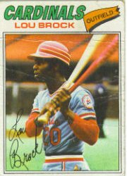 1977 Topps Baseball Cards      355     Lou Brock